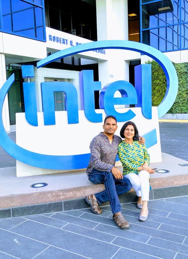 Manik and Shalini at Intel