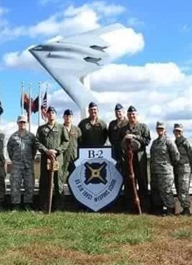 Group shot of MBA student Zach Hunter and the 325th Weapons Squadron USAF B-2 Weapons School (2).jpg