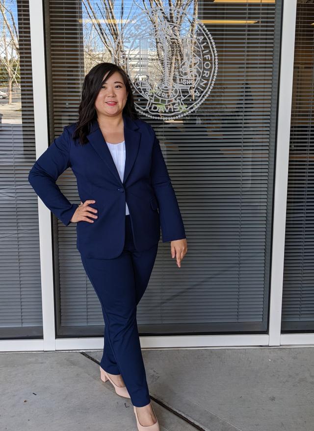 Gianne Yeung MBA 23 at the UC Davis San Ramon campus