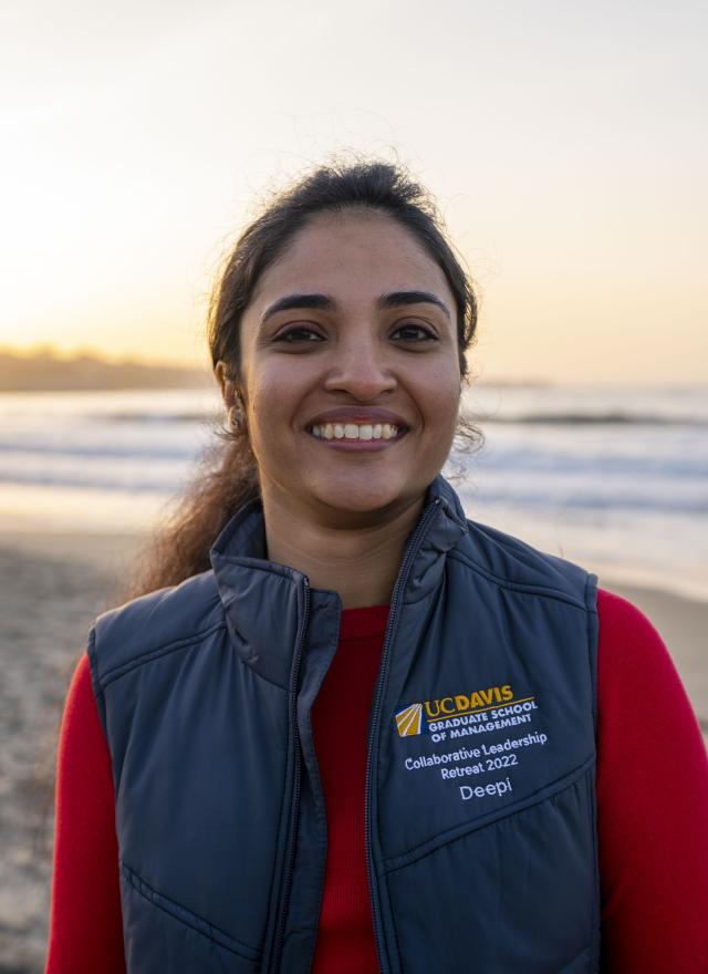 Deepi Agarwal MBA 22 at Collaborative Leadership Retreat in Monterey