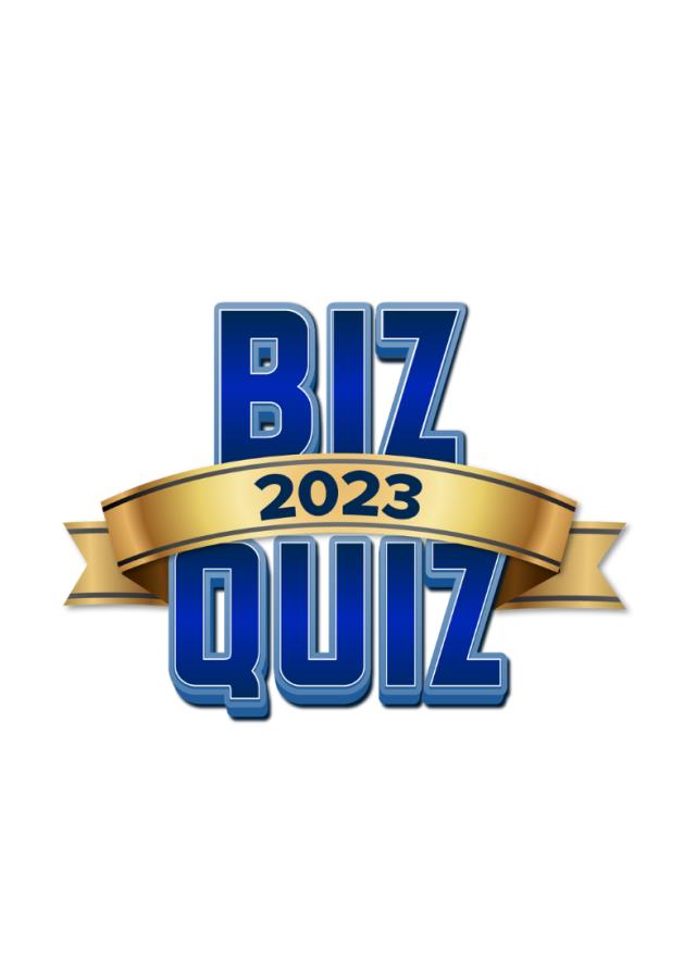 graphic of Biz Quiz 2023 logo