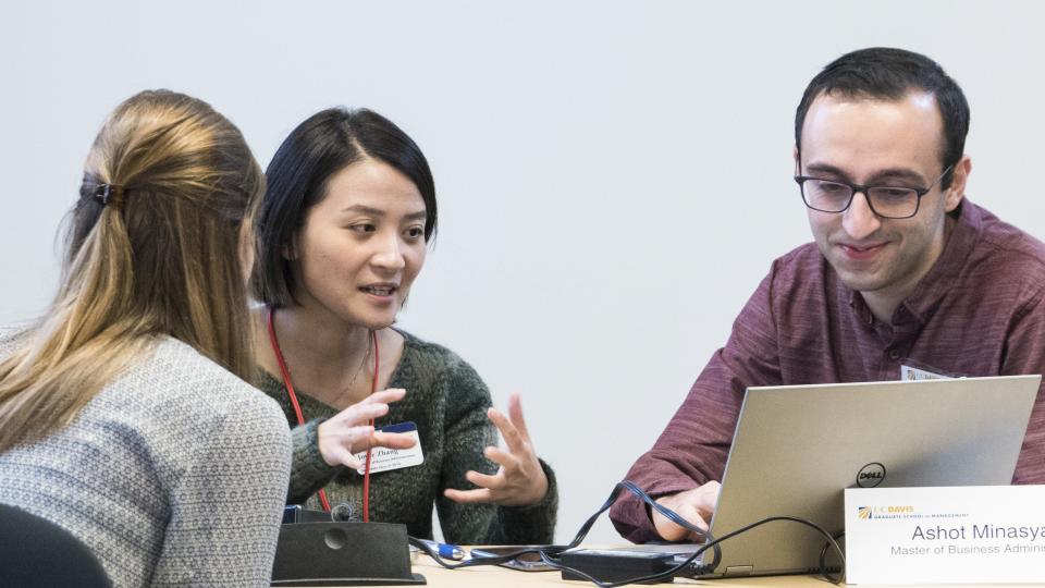 UC Davis graduate students in classroom