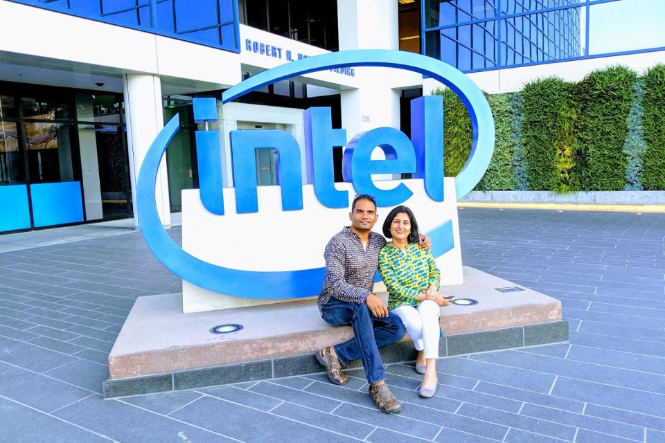 Manik and Shalini at Intel