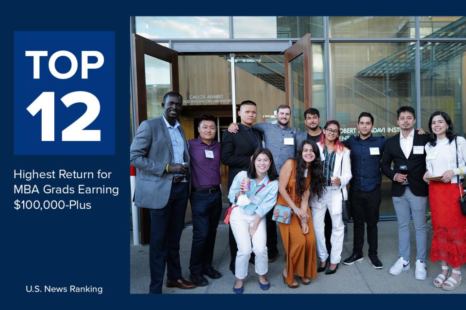 USNews ROI top 12 ranking graphic
