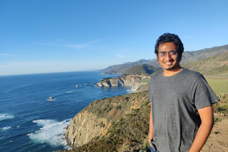 Keshore Suryanarayanan on the California coast