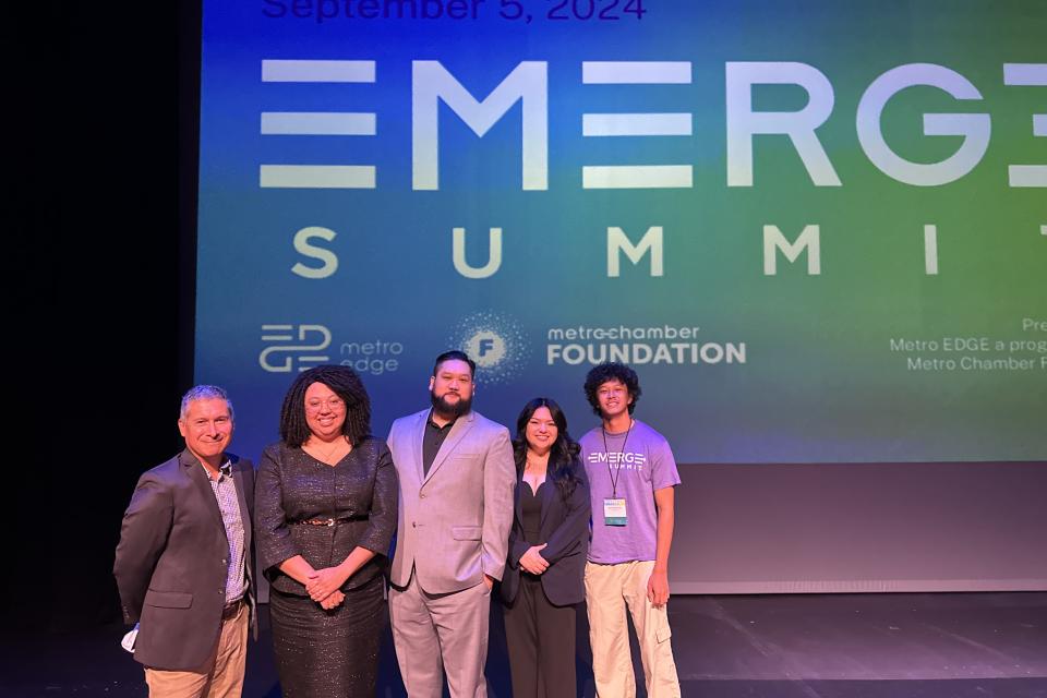 MBA students and faculty at the Emerge Summit